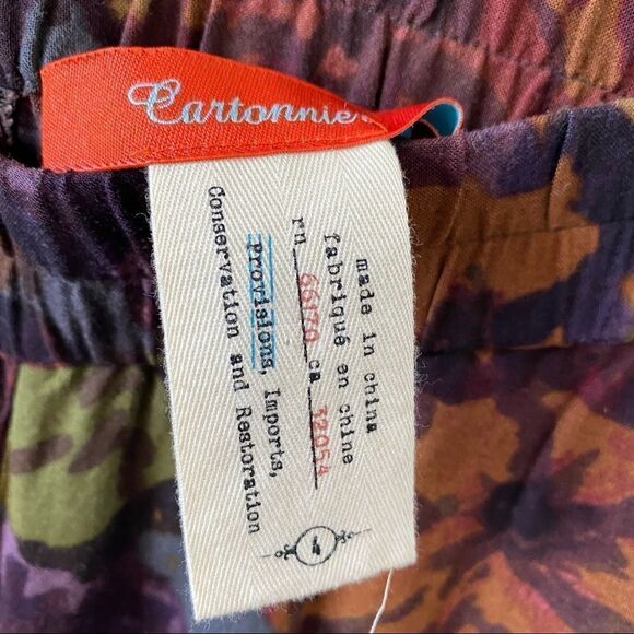 Anthropologie-Cartonnier Moody Floral Boutique Wide Leg High Rise Pants - Picture 12 of 12